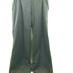 Banana Republic Womens Wool Blend Career Pants Size 12 Gray Ryan Fit Stretch
